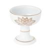 Buddhist Altar, Shinto Altar, White Gold Lotus Buddhist Vessel Set of 6, AM-TM647