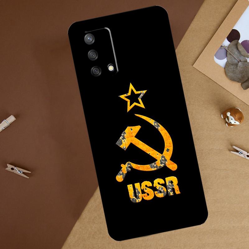 Soviet Union USSR Flag Case For OPPO A31 A53 A53S A52 A54 A72 A74 A83 A91 A93 A94 A5S A15 A16 A5 A9 2020 Coque