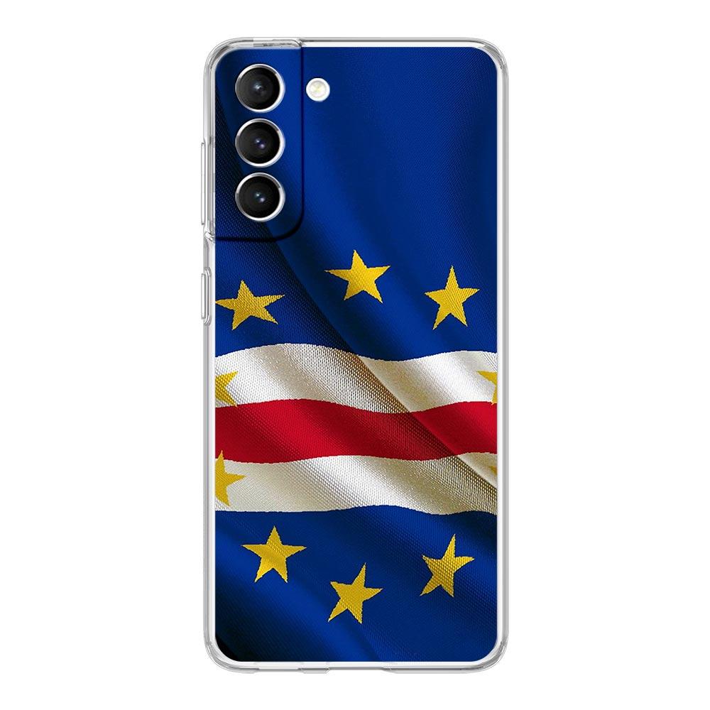 Чехол для телефона с флагом Кабо-Верде для Samsung Galaxy S25 S24 Plus S23 FE S22 S21 S20 Ultra 5G S10 S10E Мягкий прозрачный чехол