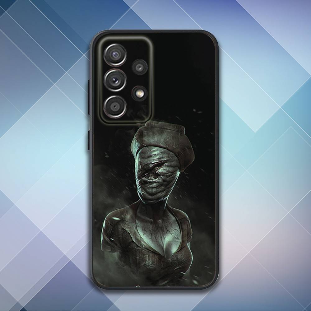 Чехол для телефона S-Silent Horror Hill Game для Samsung S25, S24, S21, S22, S23, S30, Ultra, S20, Plus, Fe, Lite, Note, 10, 9, 5G Черный чехол
