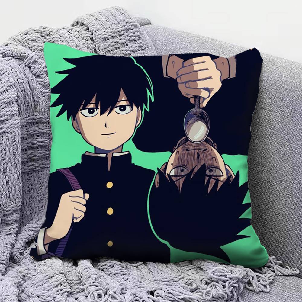 Mob Psycho AAnime Pillow Covers Home Sofa Cushion Covers and Aecorative Custom