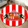 Sunderland AFC Round Area Rug,Carpet Rug for Living Room Bedroom Sofa Playroom Decor,Non-slip Floor Mat