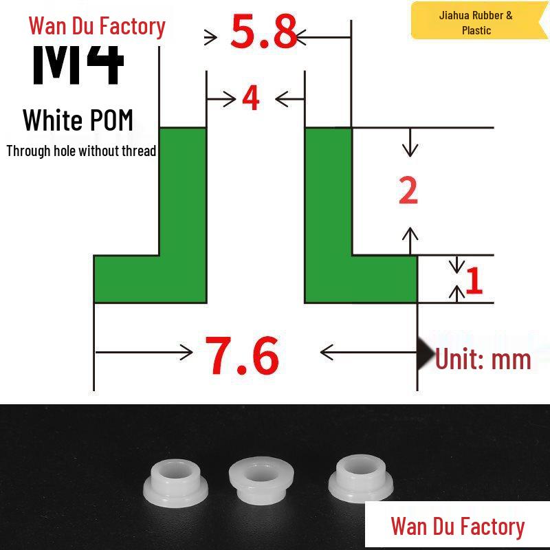 T-Shaped Nylon Insulating Bushing Spacer for M3-M35 Threads