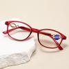 Fashion Square Anti-Blue Light Reading Glasses Urltra-Light Eye Protection Women Red Purple Elegant Comfortable Eyeglasses