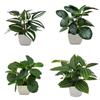 4pcs/set, Small Fake Plants In Planters, Mini Fake Plants In Pots, Artificial Plants for Home Decor Indoor, Plastic Plants for Greening and Decoration