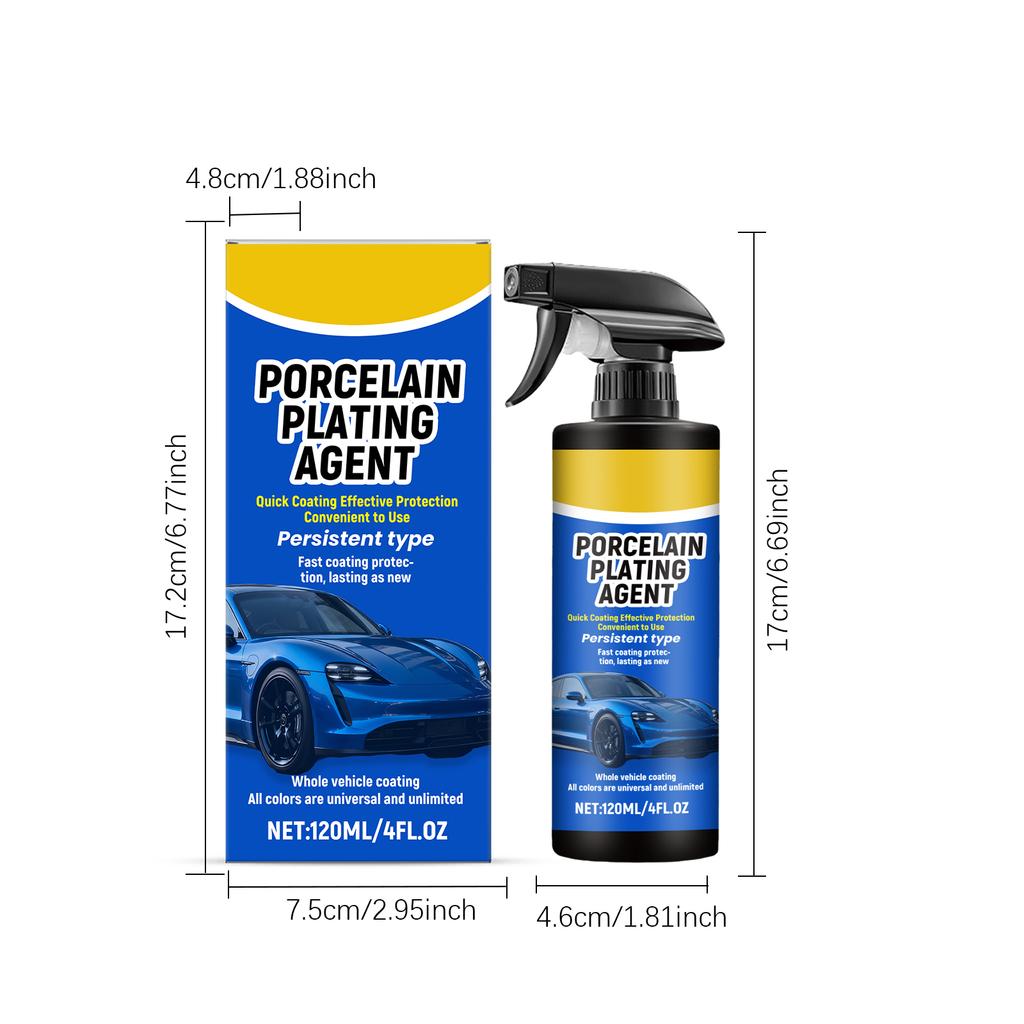 Car Coating Spray Effectively Remove Stains Water Spots Waterproofing Polished Refurbishment Maintenance Car Coating Spray 120ml