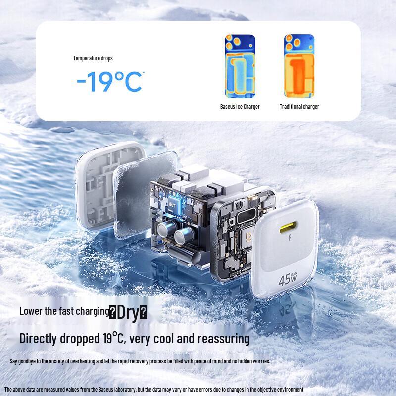 Baseus Быстрое зарядное устройство EnerFill FN22 45 Вт GaN