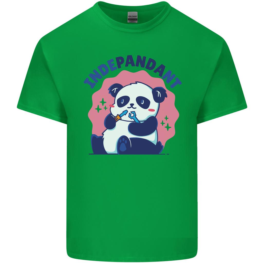 Indepandant Funny Independant Panda Bear Unisexs Light Cotton TShirt