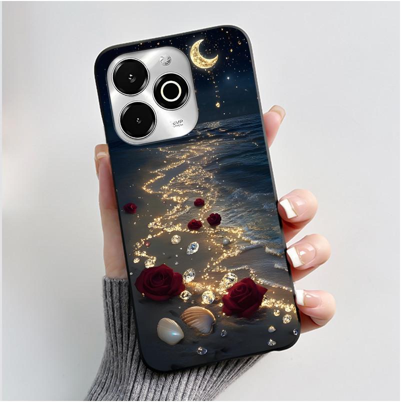 Phone Case For Umidigi G100X / G9X Case Luxury Cute Love Heart Rabbit Cartoon Funny Cover Black Soft Silicone Protective Casing