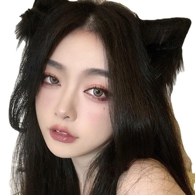 Кошачьи уши аниме Лолита, аксессуары для волос, уши, косплей, кавайный парик, готический головной убор, кавайные аксессуары, повязка на голову ручной работы