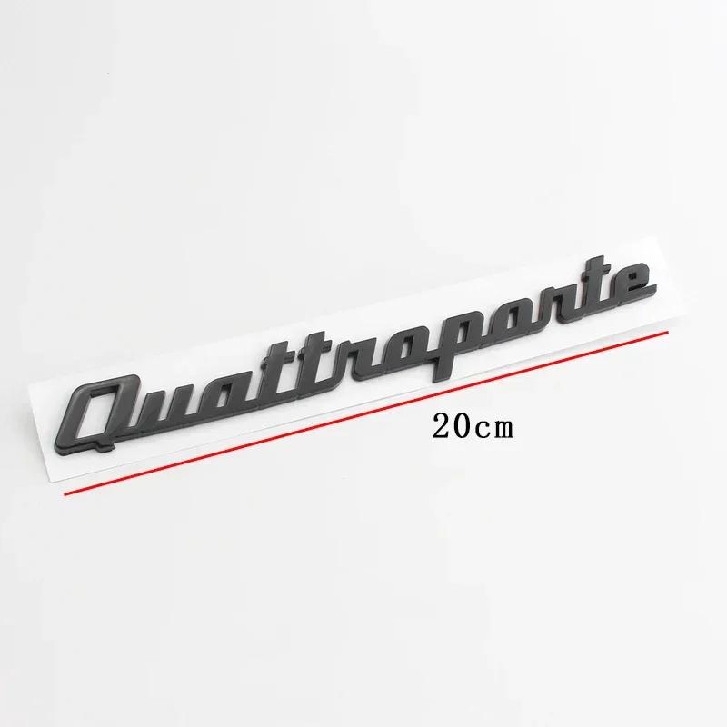 Black ABS Side Fender Emblem Rear Boot Trunk Logo Badge Sticker Decals For Maserati GTS Ghibli Gransport Granlusso Quattroporte