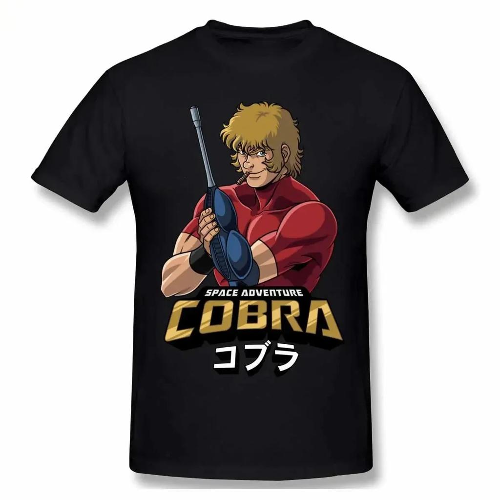 Cobra Space Adventure Retro Vintage Manga T Shirt Overd Cotton Crewneck Custom Short Sleeve T-shirt#Color