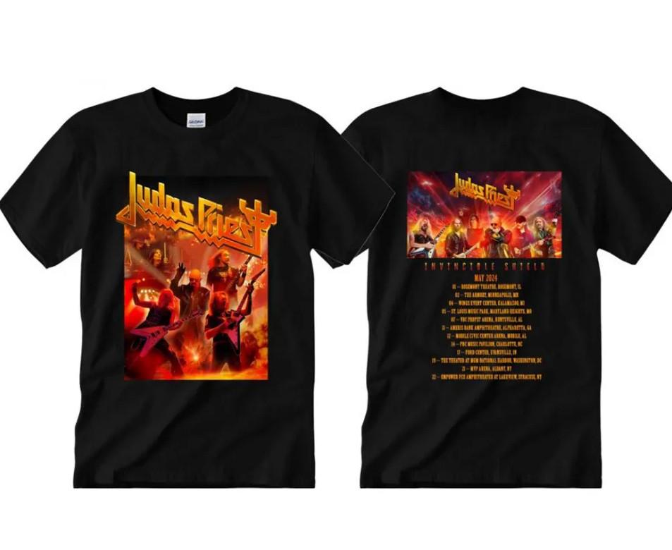 ТОП Мода Judas Priest039 Непобедимый Щит039 Тур 2024 Футболка Двусторонняя Унисекс Футболка
