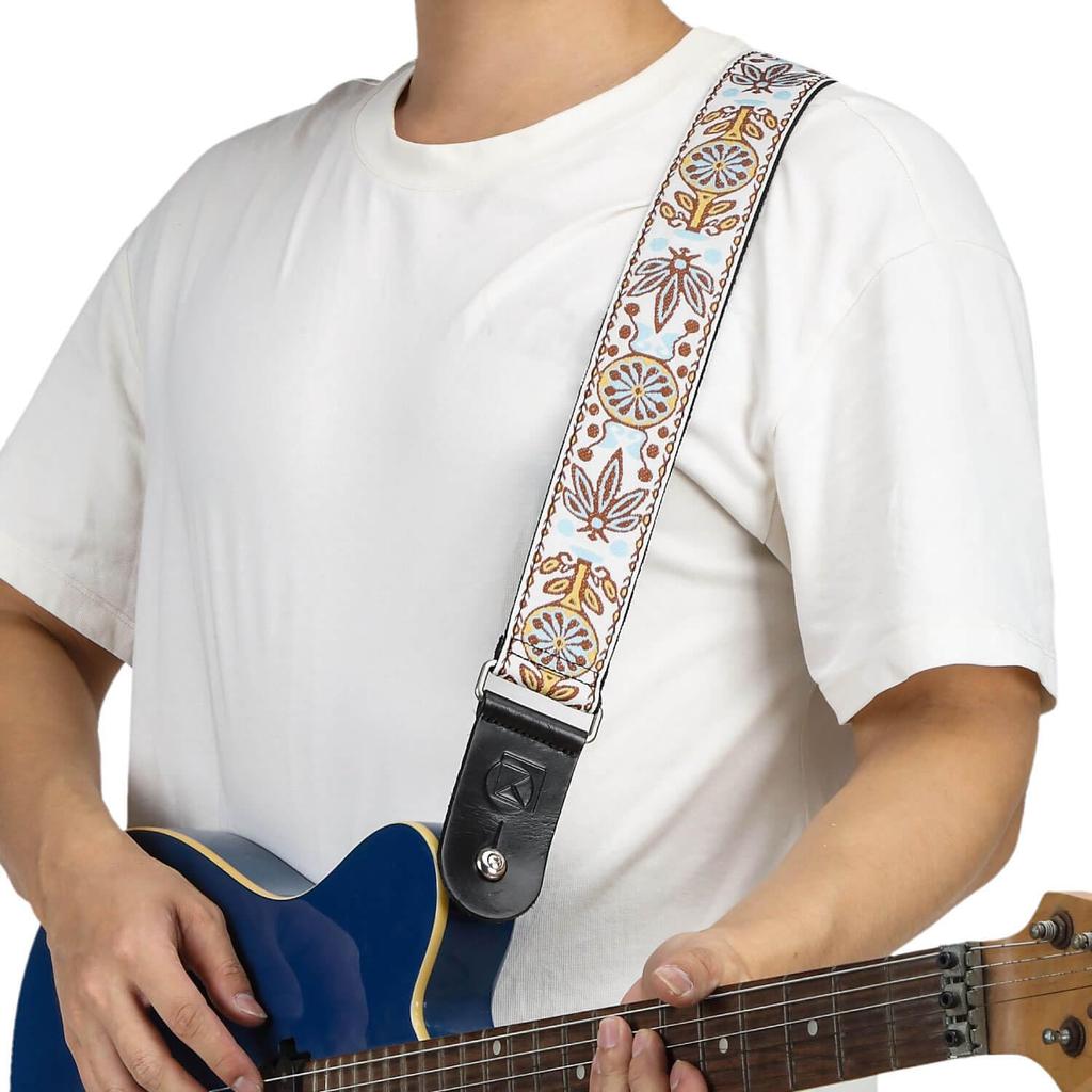 Kikutani 50mm KSTR-307 Guitar/Bass Strap, Wide, 950-1,620mm