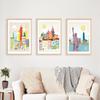 Nordic Vintage Travel City Poster New Orleans Amsterdam Landscape Painting Art Canvas San Francisco Wall Pictures Home Decor No Frame