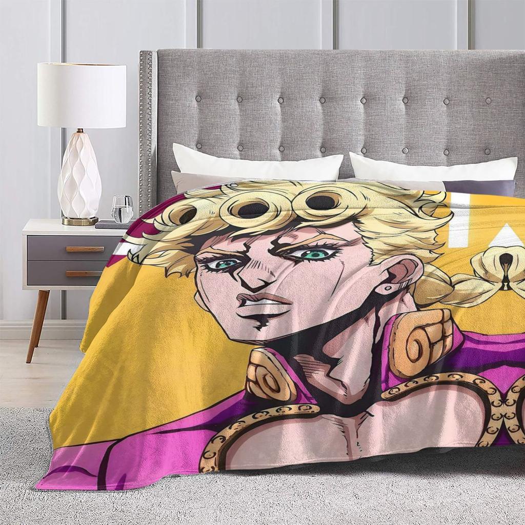 Аниме JOJO HD АРТ Пледы Мягкий Теплый Фланелевый Плед Плюшевый для Кровати Гостиной Пикника Путешествий Дома Дивана