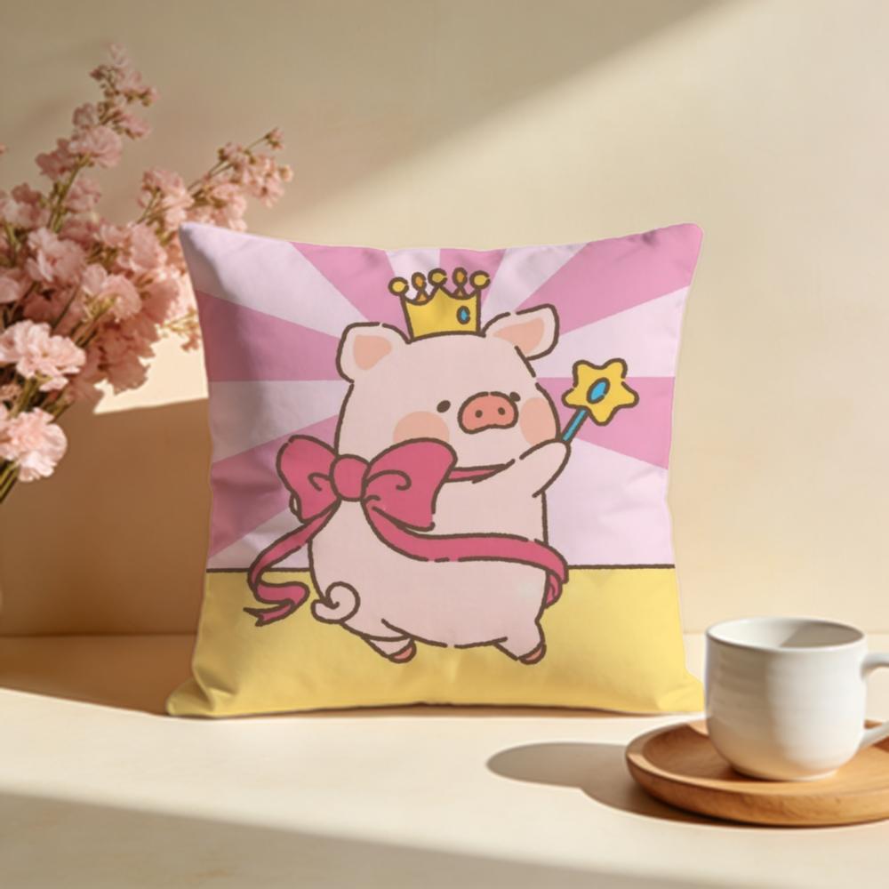 Hot LLulu Piges Cushion Cover Stylish Washable Pillow Cover Ideal for Couch Bedroom Car Decoration