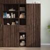 VidaXL Highboard Brown Oak 30x42.5x185 Cm Engineered Wood 846242