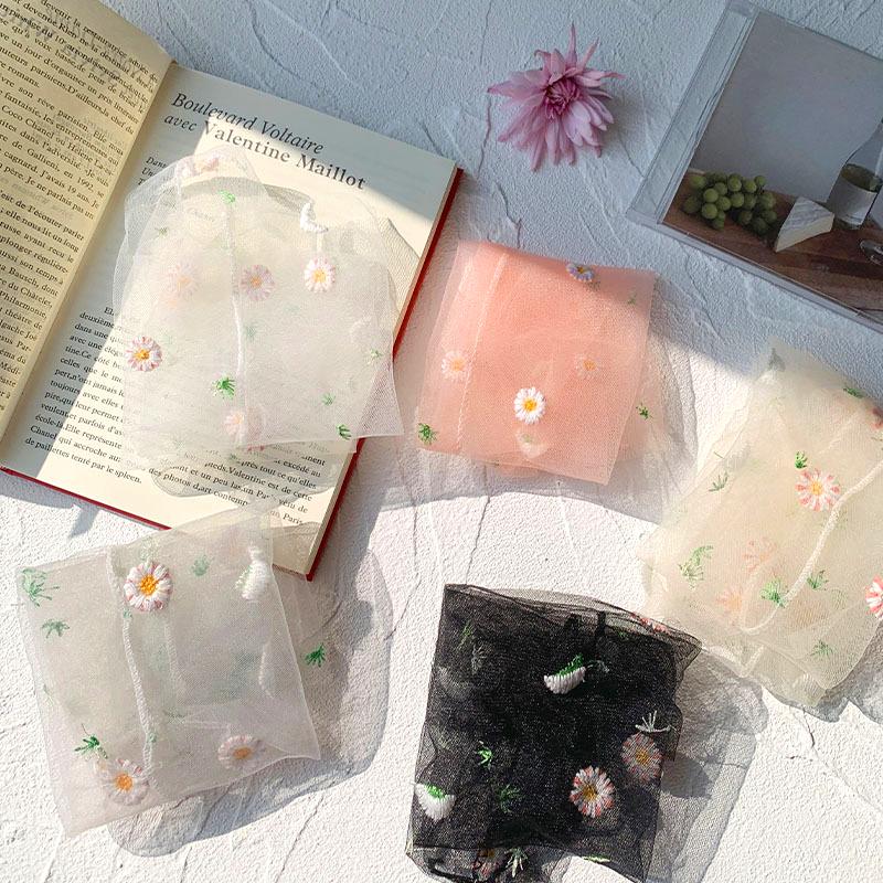 1 пара средних цилиндрических корейских носков Fairyism Mesh Daisy, ультратонкие носки с впитывающим пот ворсом