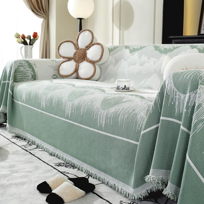 Полотенце для дивана из синели, универсальный универсальный чехол для дивана Four Seasons, пылезащитный чехол, цельный чехол для дивана, тканевая подушка