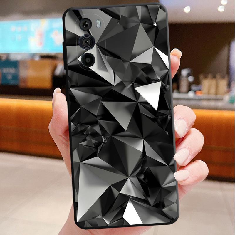 Чехол для телефона Motorola Edge 50 40 Pro 60 50 40 30 Ultra Neo Fusion Moto G85 G72 G53 G54 G84 G13 G32 Роскошная Геометрия Крутой