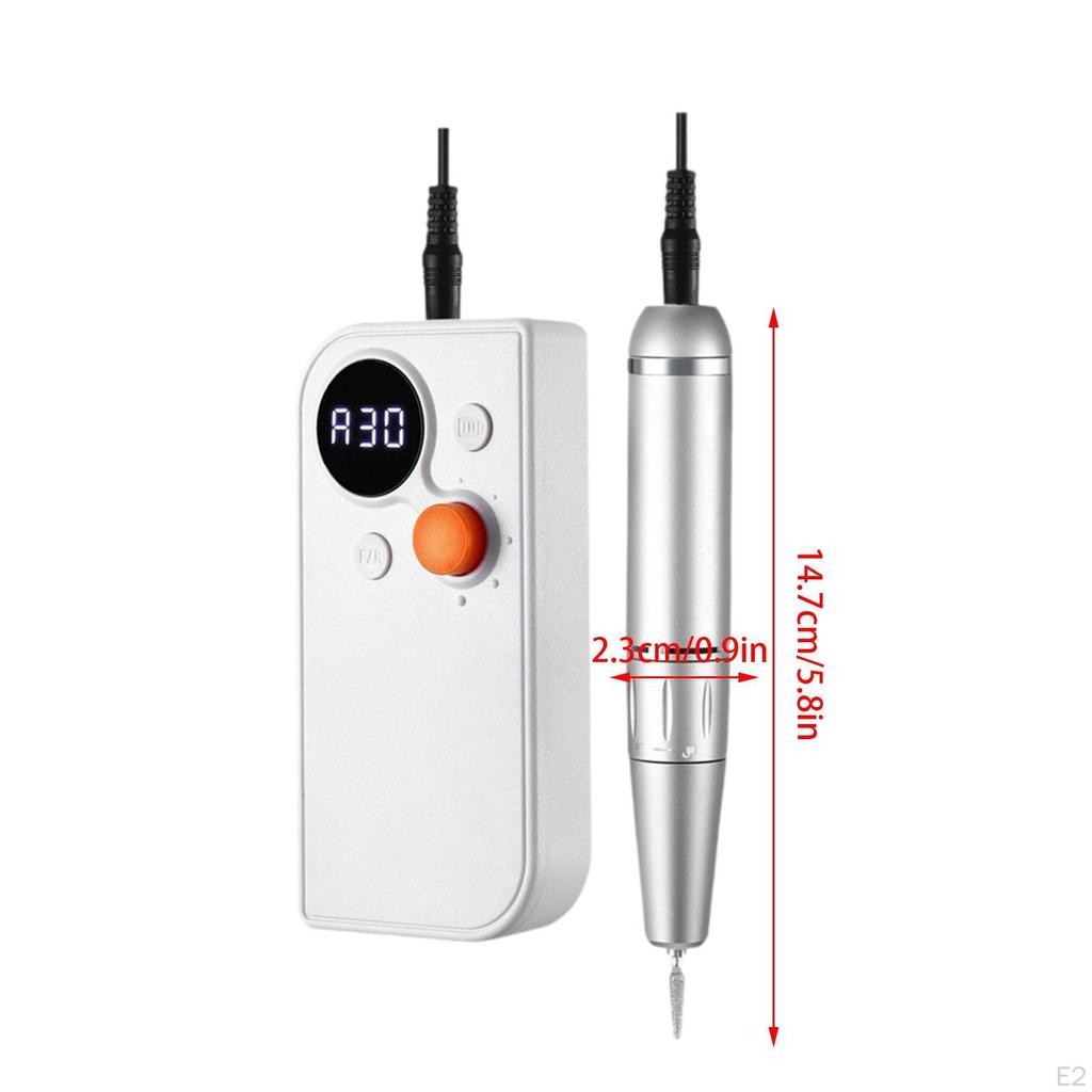 Electric Nail Drill Machine Manicure Pedicure Tool, Professional LCD Display with Bits
