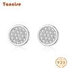 Танциз стерлингового серебра 925 пробы циркон серьги серьги-капли для женщин подарки на свадьбу