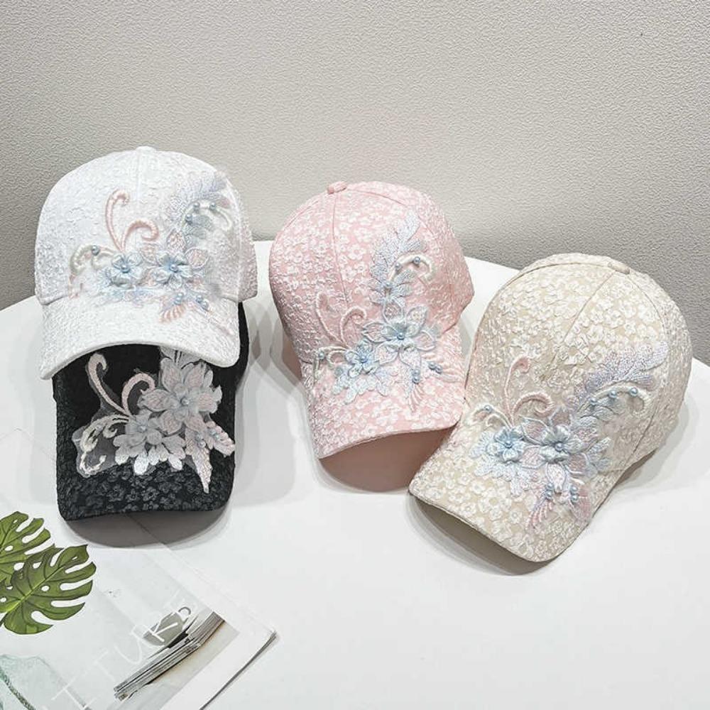 Lace Baseball Cap Mesh Sunscreen Hat Fashion Duck Tongue Hat Spring and Summer