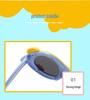 Polarized Cartoon Sunglasses for Kids - Soft Silicone, Childlike Design, Anti-UV Protection for Boys and Girls.