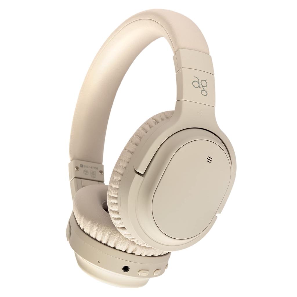 Ag WHP01K [AG-WHP01K] Headphones Bluetooth Noise Canceling Noise Cancellation ANC with Microphone (Cream)