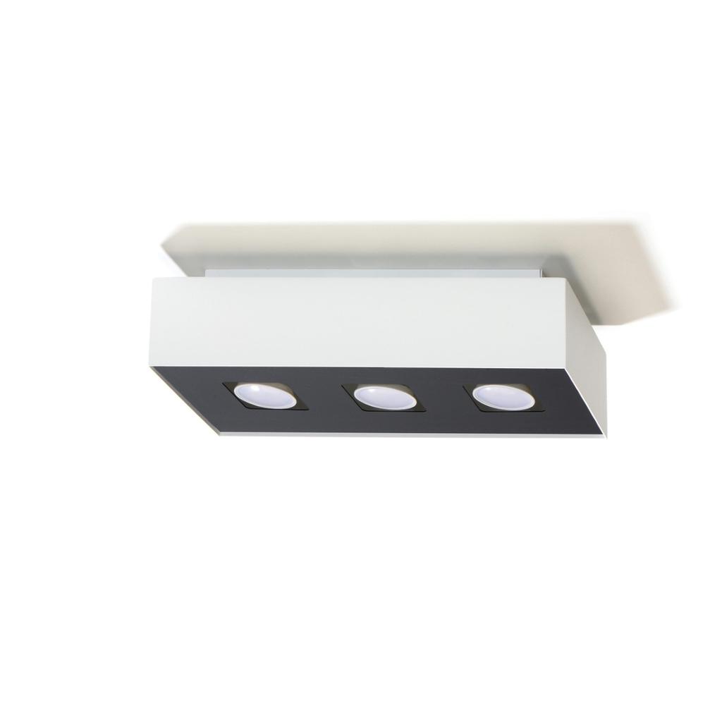 Mono 3 white ceiling lamp