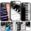 Клавиши пианино Винтажные ноты Чехол для телефона Для iPhone 17 Air 15 16 14 13 12 Pro Max 11 Pro Max Plus Coque