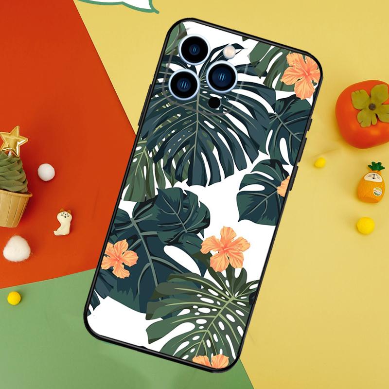 Чехол 'Тропический Рай Гавайский Цветок' для iPhone 13 12 Mini 11 14 15 16 Pro Max XS X XR 7 8 14 15 16 Plus