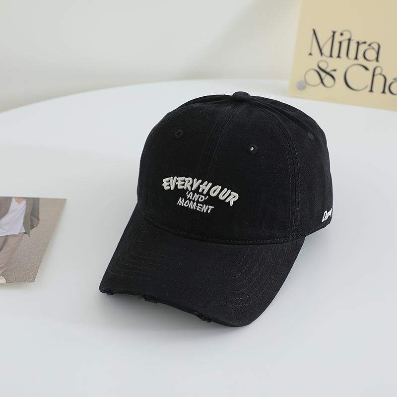 Новая вышитая бейсболка для девочек, японская широкополая тонкая шляпа с мягким верхом, из чистого хлопка, универсальная, с козырьком-уткой