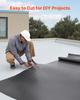 Roll Roofing, 15 x 25 ft, 45 mil EPDM Rubber Roofing, Long Lifespan & Weather-resistant, Withstands Harsh Temperatures, Flexible & Easy Installation,