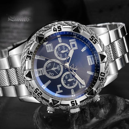 Мужские деловые часы, роскошный ремешок из сплава, 3 руки, минималистичный металлический мужской костюм, кварцевые часы, модные украшения, подарок на день рождения