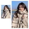 Winter Plaid Scarf Warm Long Pashmina Fashion Cashmere Scarves  Women