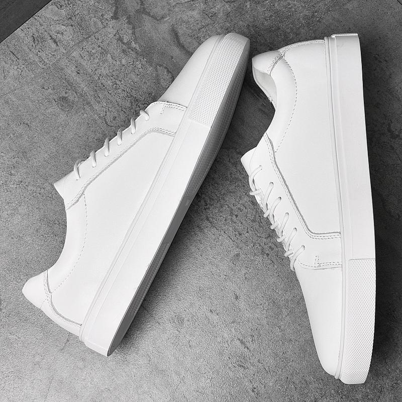Мужская обувь из натуральной кожи, модная брендовая белая качественная повседневная обувь для мужчин, дышащая обувь для ходьбы, модные кроссовки для мужчин