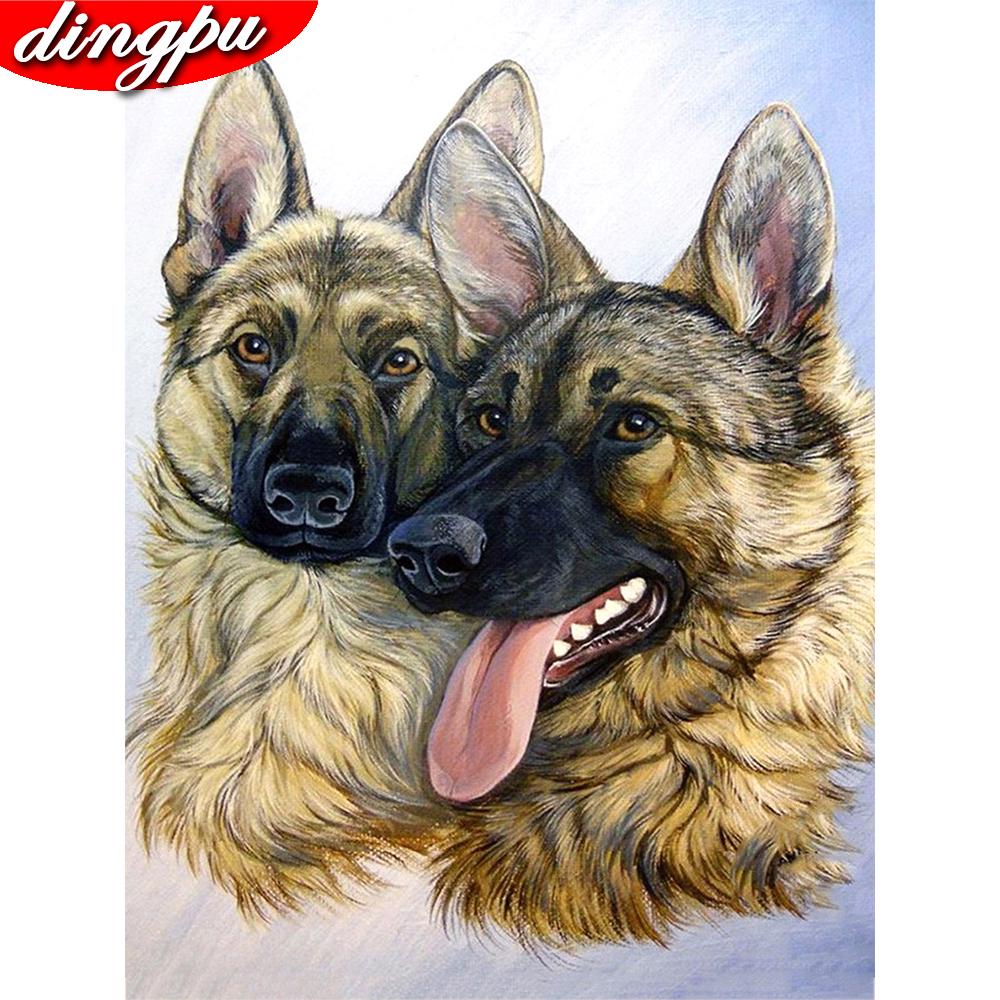 5D DIY Алмазная картина Полная дрель Собака Новые поступления Домашнее украшение Мозаика Животное