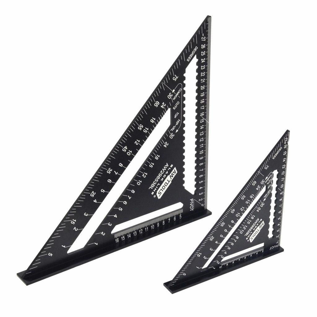 AW Tools Black Line Aluminium CarpenterÂ´s Square