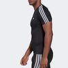 Adidas Футболка Techfit 3-Stripes Training, черная, унисекс, уличная одежда HD3525