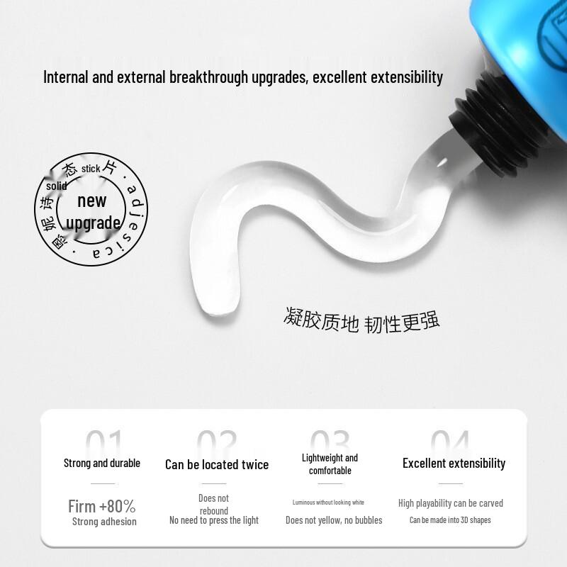 Набор твердого УФ-геля для ногтей: Светоотверждаемый и прочный клей-адгезив со спреем-снимателем для нейл-арта