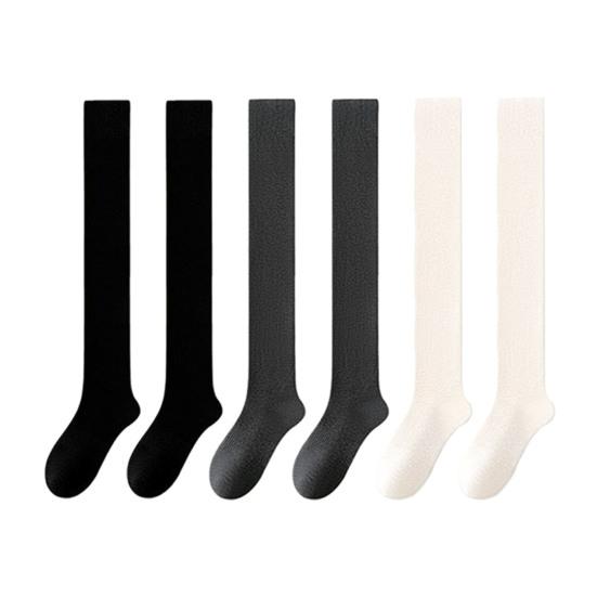 Женские чулки выше колена, эластичные рубчатые чулки выше колена, самонагревающиеся дышащие носки для сапог для свиданий, вечеринок, уличной одежды