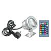 AC85-265V 10W RGB LED Underwater Light Submersible Lamp with Remote Control 16 Colors Changing