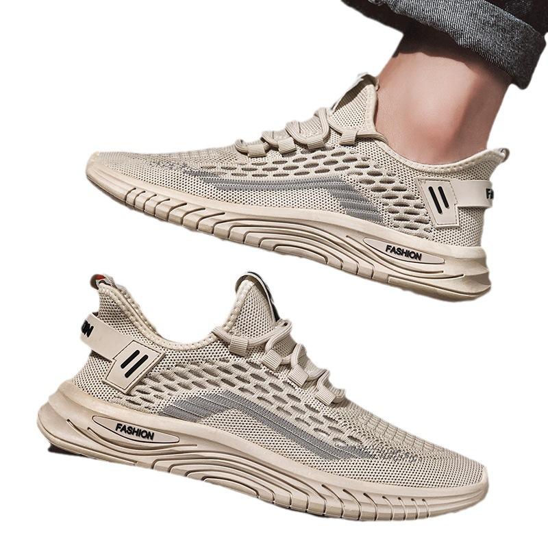 Мужская обувь Coconut 2025 года, новая осенняя дышащая тонкая обувь для увеличения роста, спортивная обувь с повседневной универсальной сеткой, повседневная модная обувь