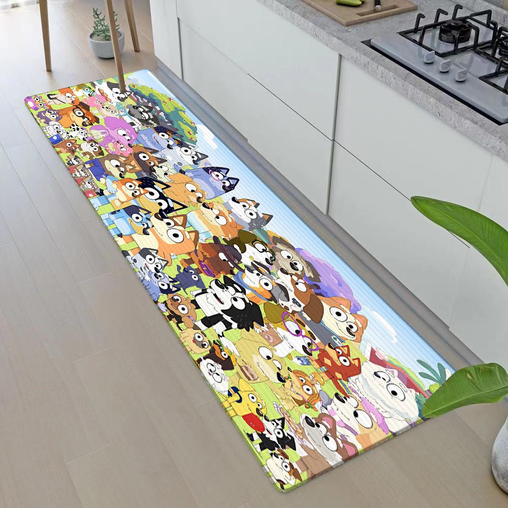 Entrance Front Door Doormat Anime For B-Blueys Non-slip Kitchen Rug Living Room Rugs Balcony Bathroom Foot Mat Floor Mats Carpet