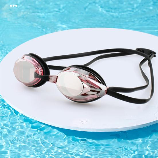 Очки для плавания с защитой от запотевания, прозрачные, с широким обзором, защитой от УФ-лучей, регулируемым ремешком