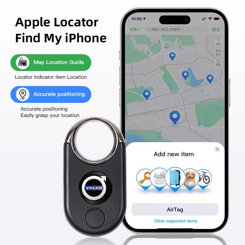 GPS-трекер с Bluetooth, функцией защиты от потери, глобальный локатор, совместим с Apple, подходит для Volvo XC90 V90 V60 XC60 V40 EC40 EX40 S80 S60 S90 C40