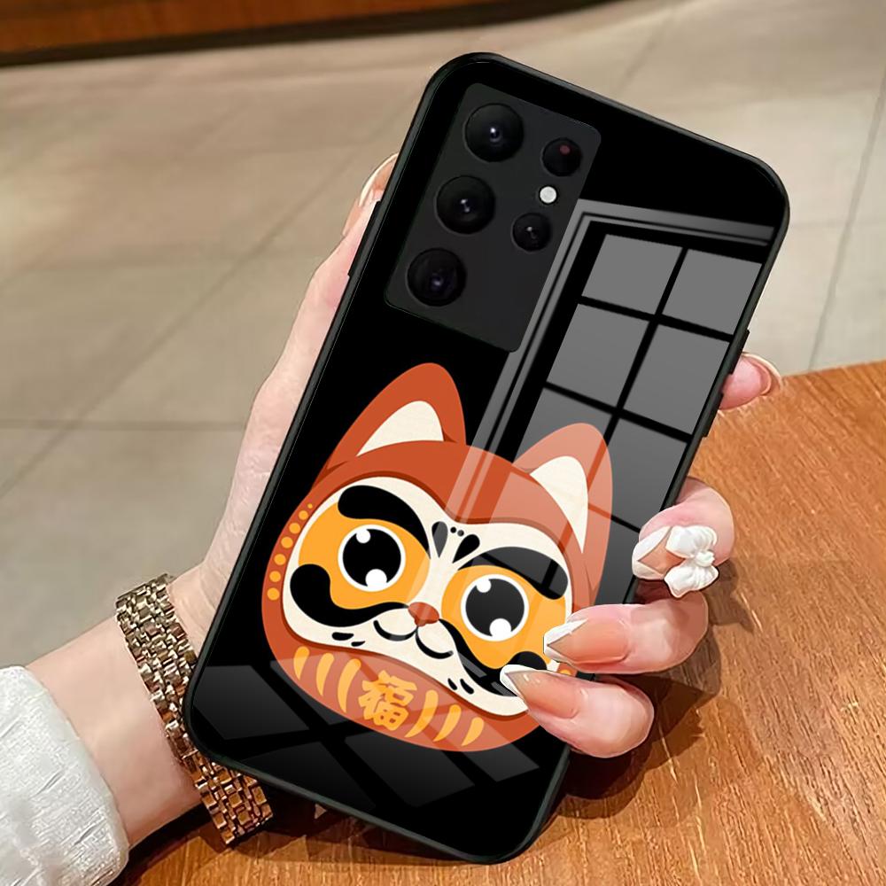 Чехол для телефона Daruma для Samsung S25 Edge Ultra 23 22 21 20 Ultra Plus S24 Fe A54 53 25 Стеклянная крышка