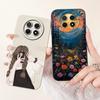 For Realme 12 5G Case For Realme 12X 5G Cover RMX3998 Luxury Fashion Flowers Kawaii Girl Cute Cat Shockproof Phone Case Funda